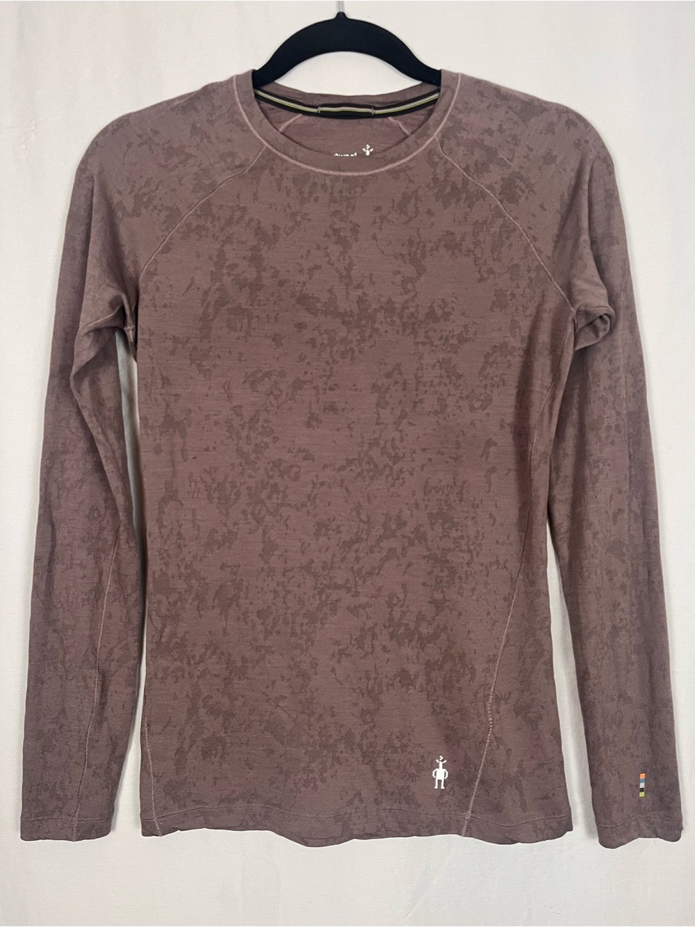 Smartwool Merino 150 Lace Baselayer Long Sleeve Shirt Womens XS Mauve Brown